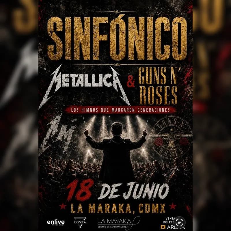 Imagen del evento Tributo Sinfónico Metallica & Guns N' Roses