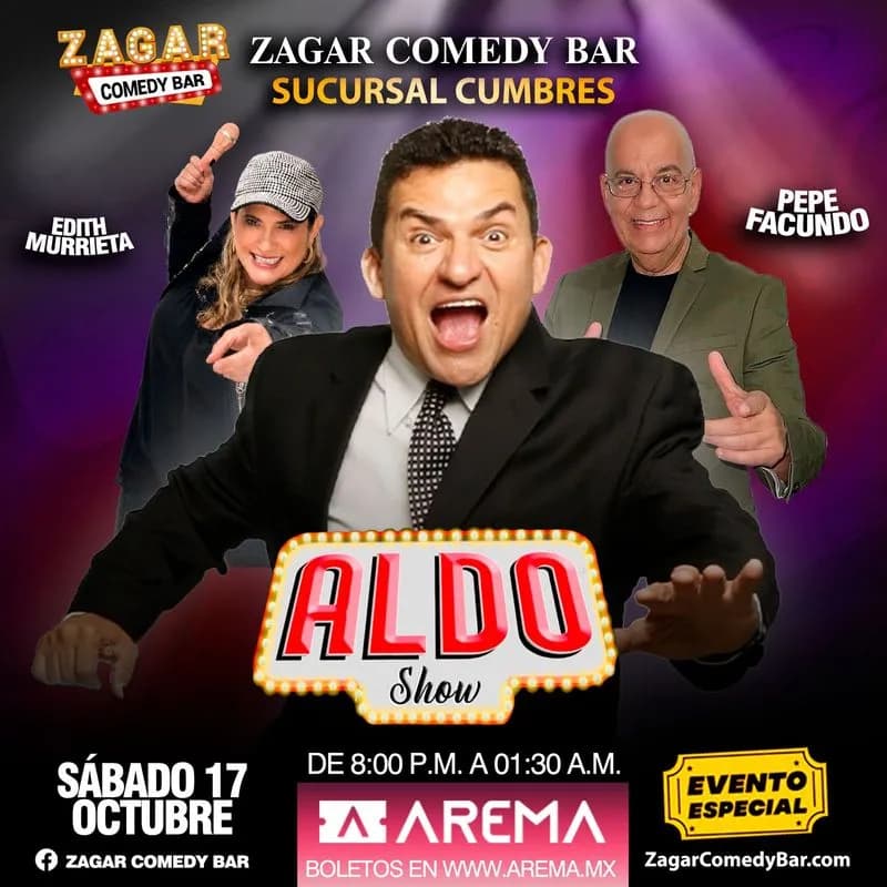 Aldo Show en Zagar Comedy Bar en Cumbres