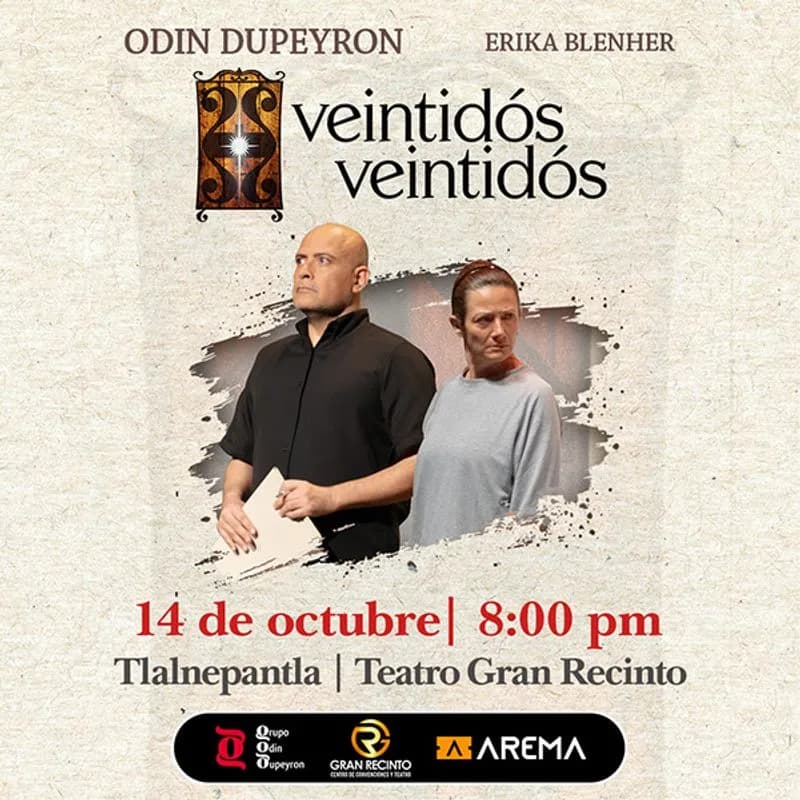 Fondo promocional del evento Veintidós - Veintidós de Odin Dupeyron en Satélite