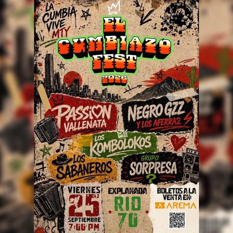 Cumbiazo Fest 2026 en Monterrey en Monterrey