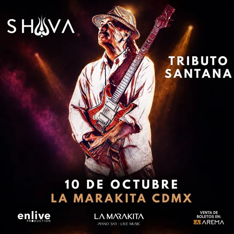 Tributo a Carlos Santana en La Marakita en Ciudad de México