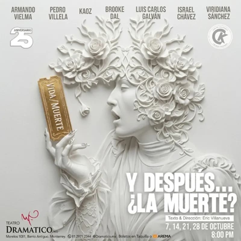Fondo promocional del evento Y después... ¿La Muerte?