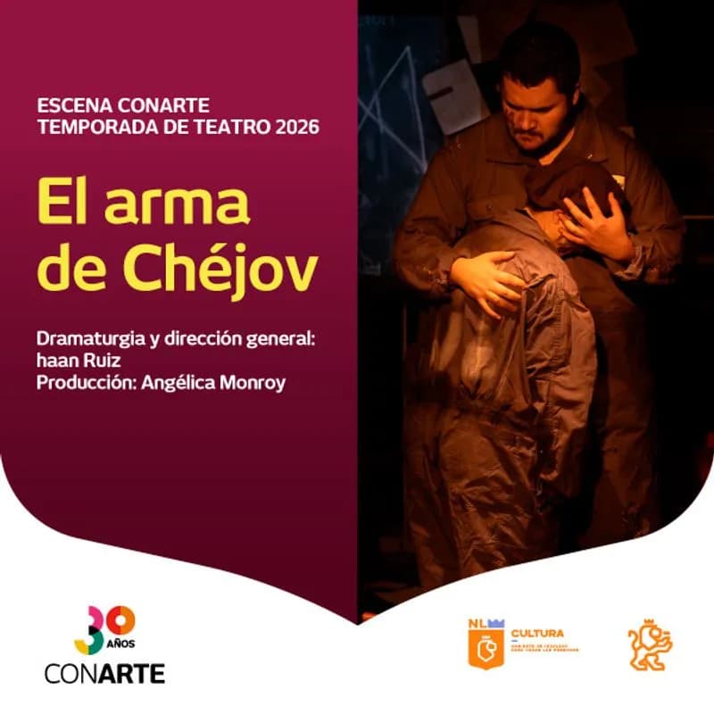 Fondo promocional del evento El arma de Chéjov