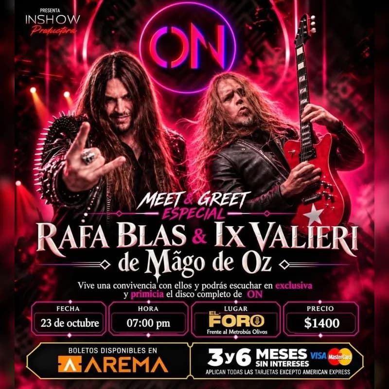 Rafa Blas & Ix Valieri de Mago de Oz en CDMX en Ciudad de México