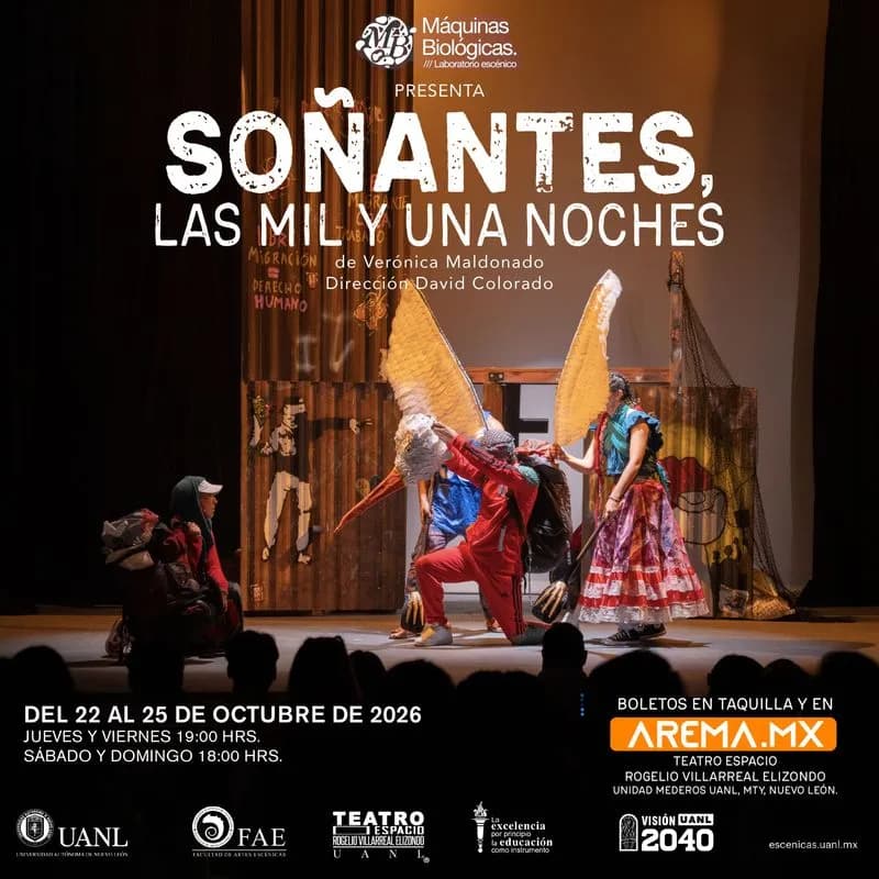 Fondo promocional del evento Soñantes, las mil y una noches