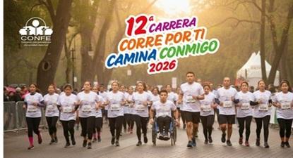 12va Carrera Corre por ti, Camina Conmigo 2026 en Monumento a la Esperanza, 1a Sección del Bosque de Chapultepec, CDMX