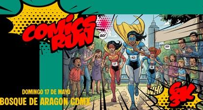 Comics Run 6 k y 3 k 2026 en Bosque de San Juan de Aragón, CDMX.