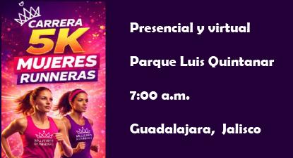 3ra. Carrera Mujeres Runneras 5km - 2026 en Guadalajara, Jalisco
