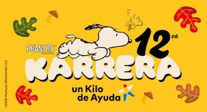 Fondo promocional del evento 12a. Karrera Snoopy Un Kilo de Ayuda 2026