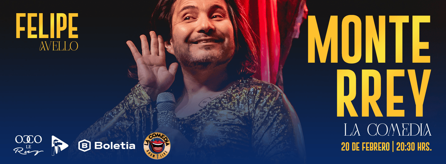 Fondo promocional del evento FELIPE AVELLO | Monterrey