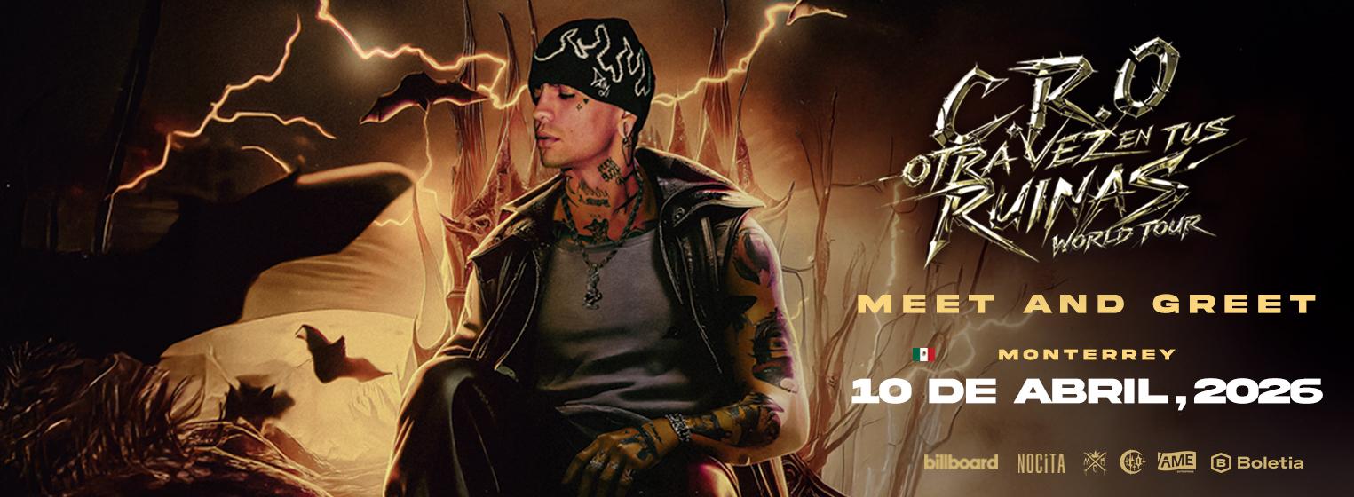 Fondo promocional del evento C.R.O MONTERREY 2026 - MEET AND GREET