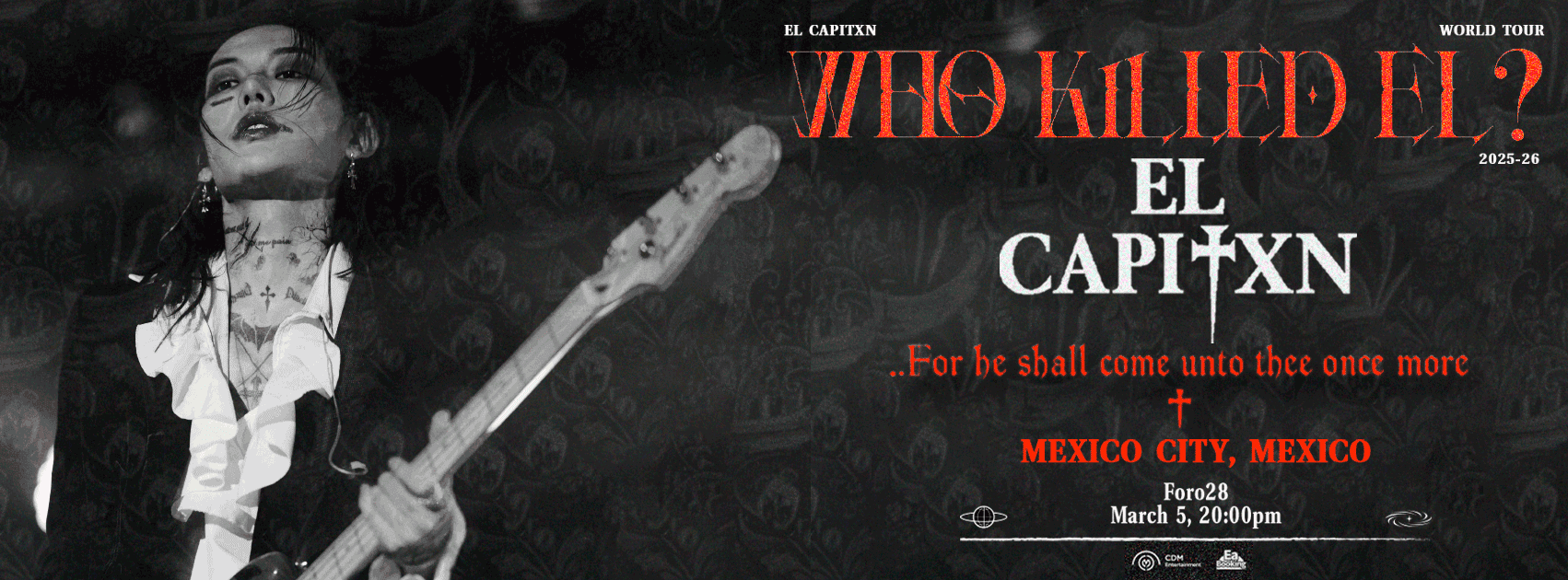 Fondo promocional del evento EL CAPITXN - WHO KILLED EL? 