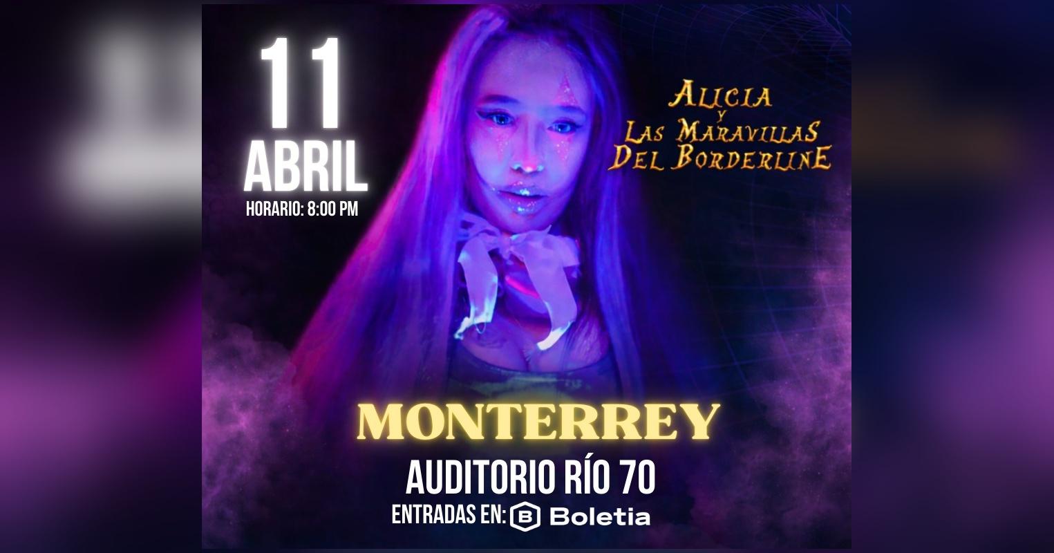 Fondo promocional del evento Alicia y las maravillas del Bordeline