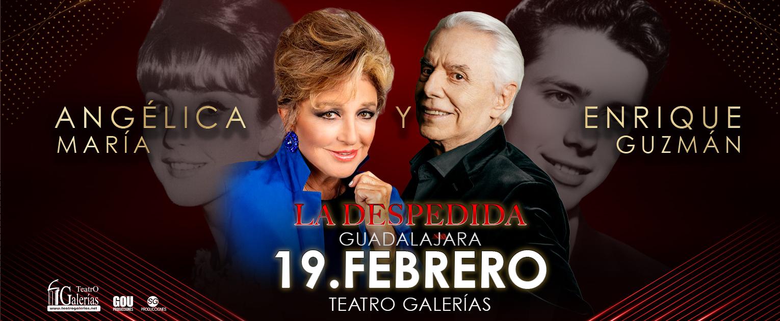 Fondo promocional del evento La Despedida - Angélica María y Enrique Guzmán 