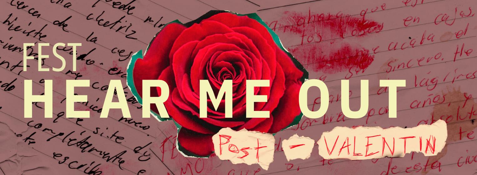 Fondo promocional del evento Hear Me Out