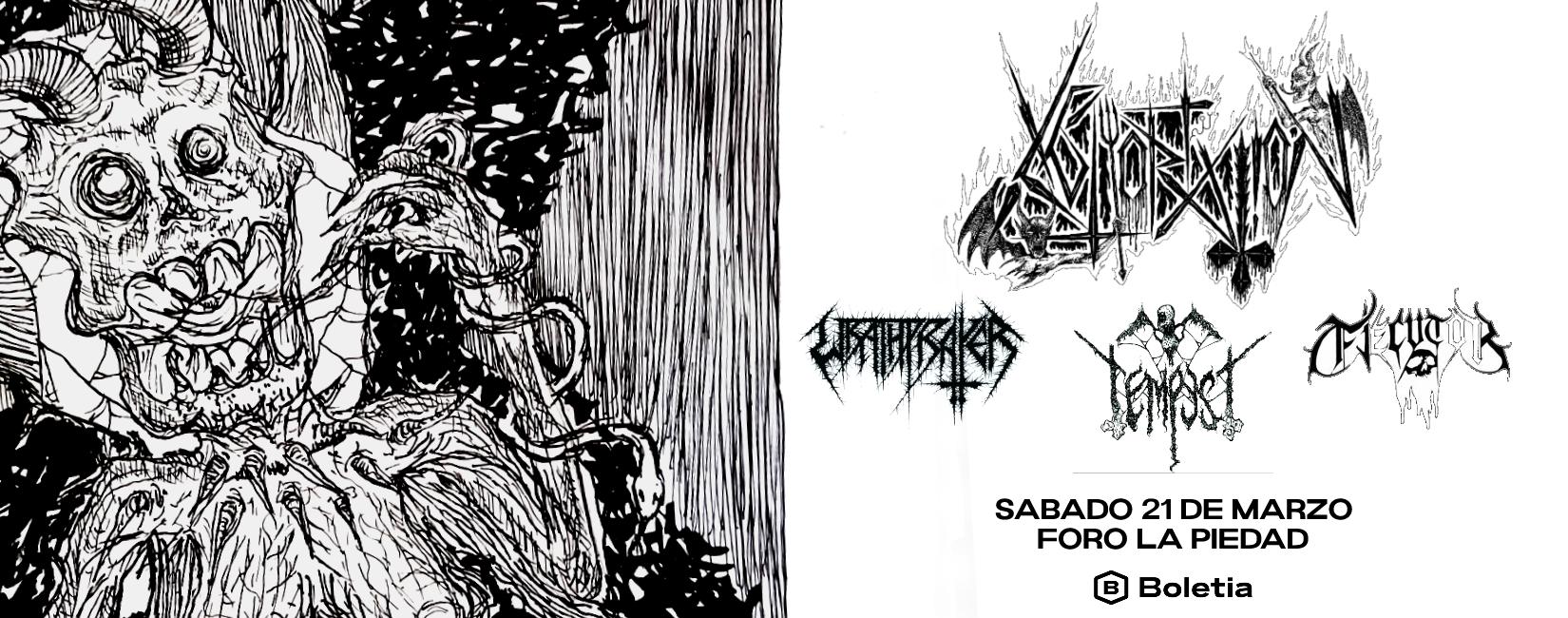 Abhorration + Ejector + Wrathprayer + Tempest en Ciudad de México