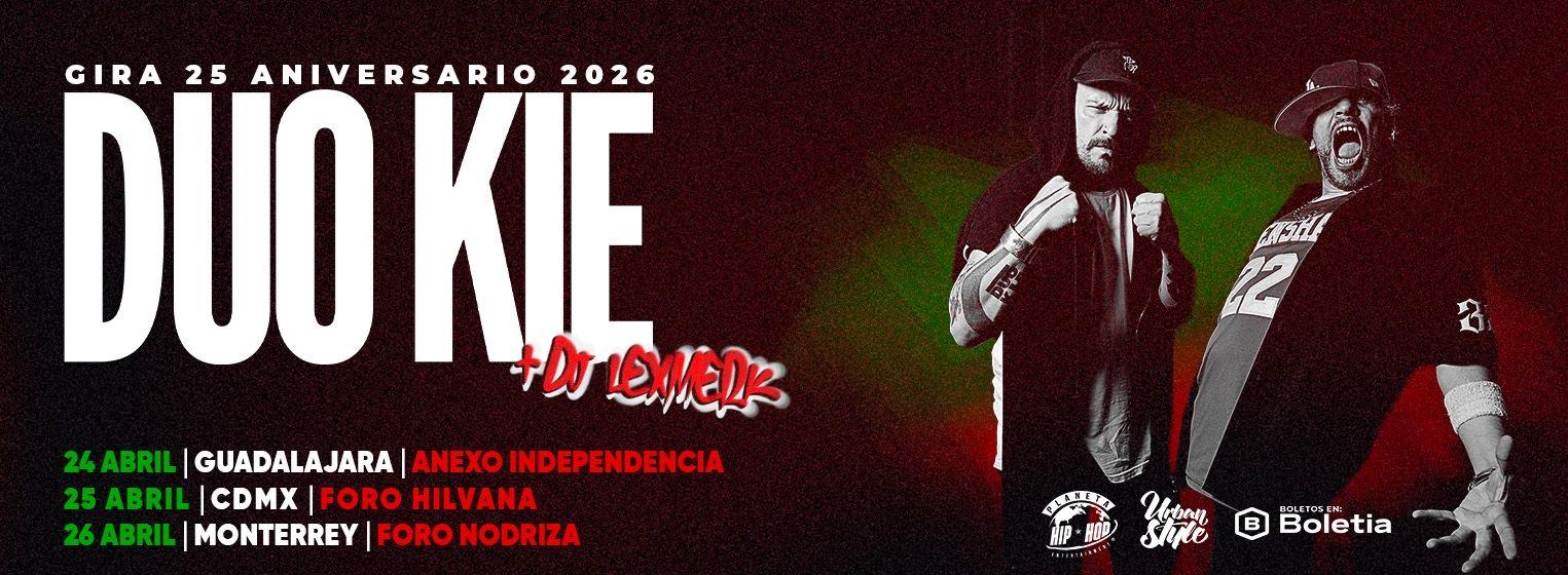 Fondo promocional del evento DUOKIE: 25 ANIVERSARIO EN MONTERREY