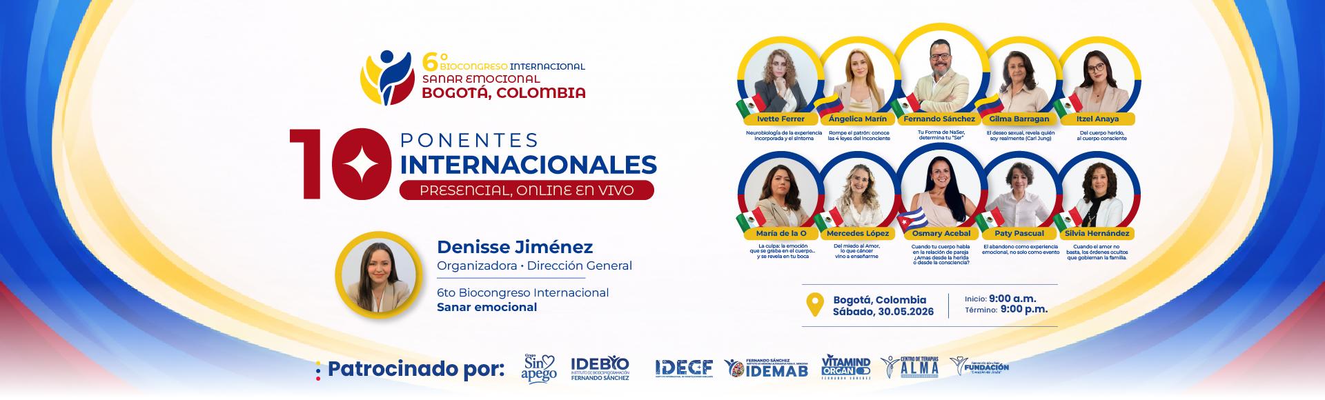6 BioCongreso "Sanar Emocional" Bogotá Colombia, online   en Ciudad de México