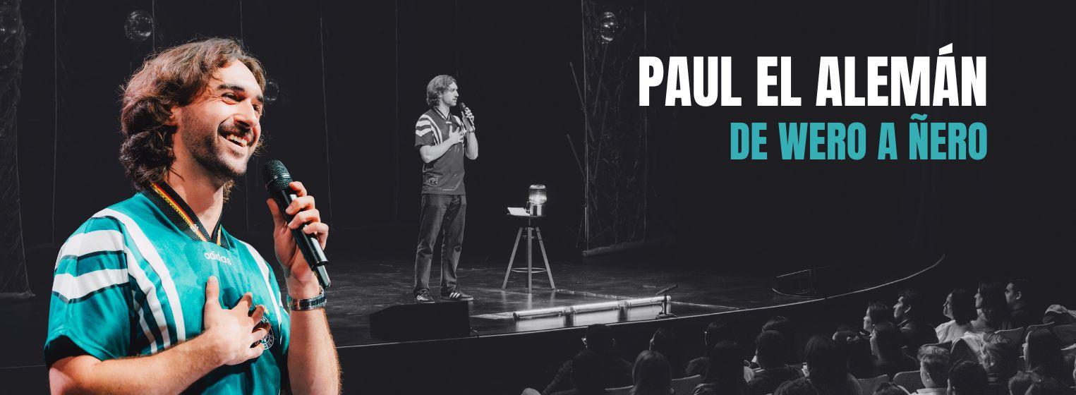 Fondo promocional del evento Paul el Alemán en PUERTO VALLARTA