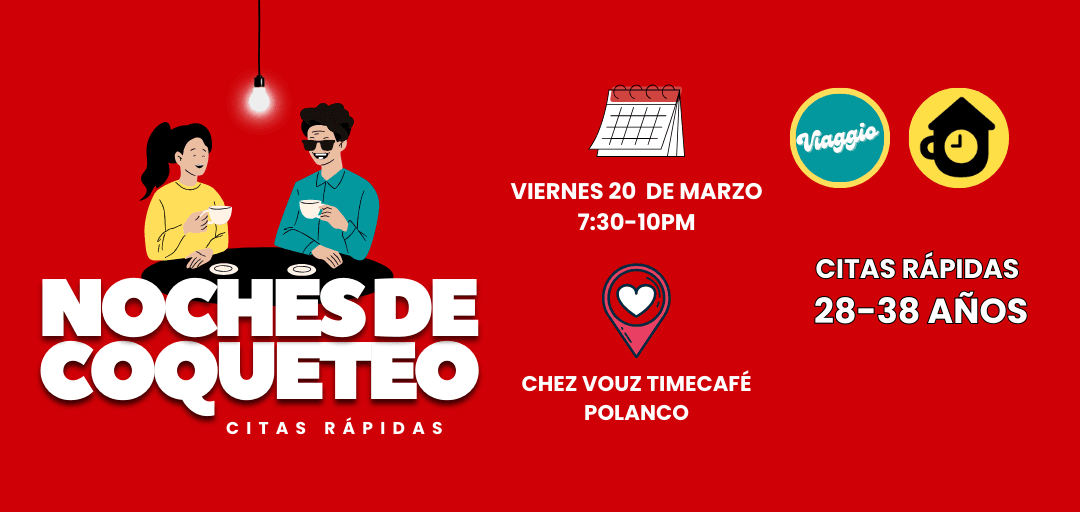 CITAS RÁPIDAS 28-38 años NOCHES DE COQUETEO en Ciudad de México