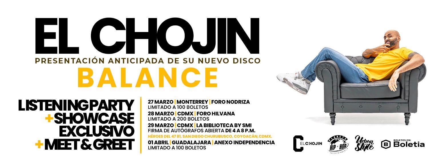 EL CHOJIN EN GUADALAJARA LISTENIG PARTY+SHOW CASE en Guadalajara