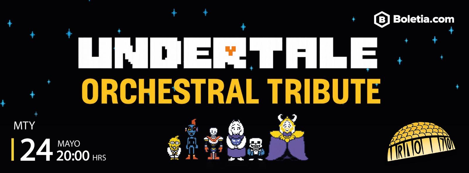 Fondo promocional del evento Undertale Orchestral Tribute