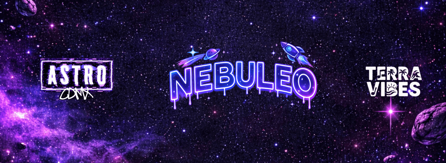 Fondo promocional del evento NEBULEO
