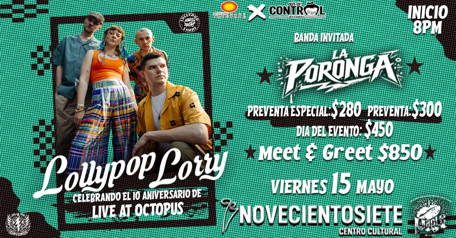 Fondo promocional del evento Lollypop Lorry en Guadalajara