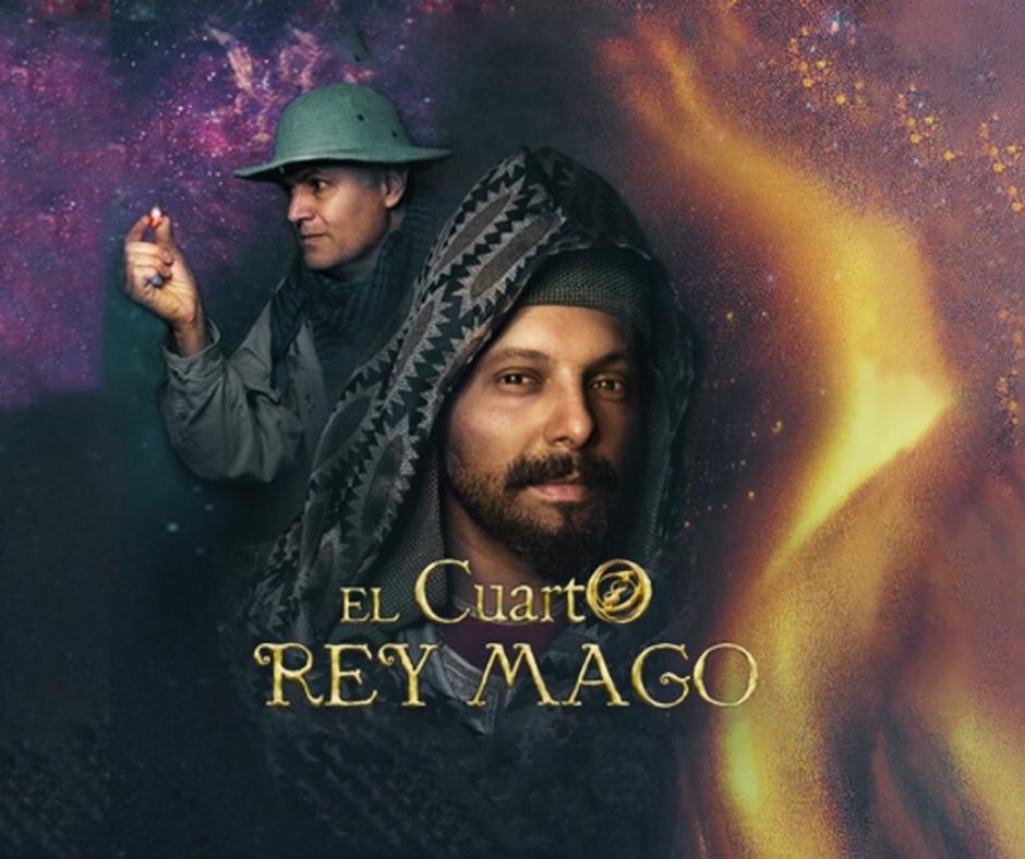 Fondo promocional del evento El Cuarto Rey Mago en semana santa