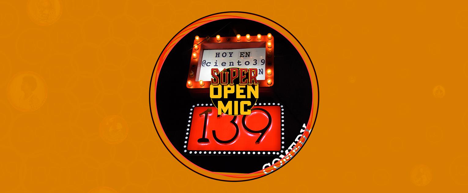 Fondo promocional del evento SúPER OPEN MIC