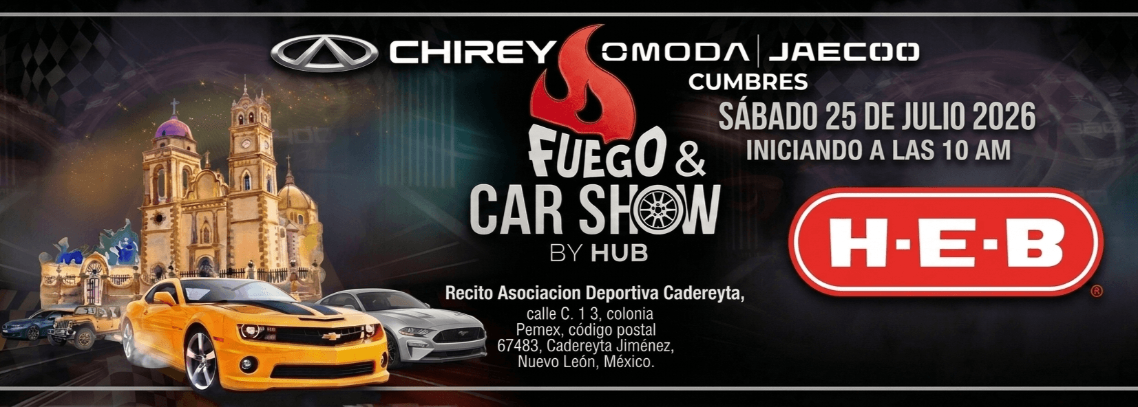 Fuego & Car Show CADEREYTA 2026