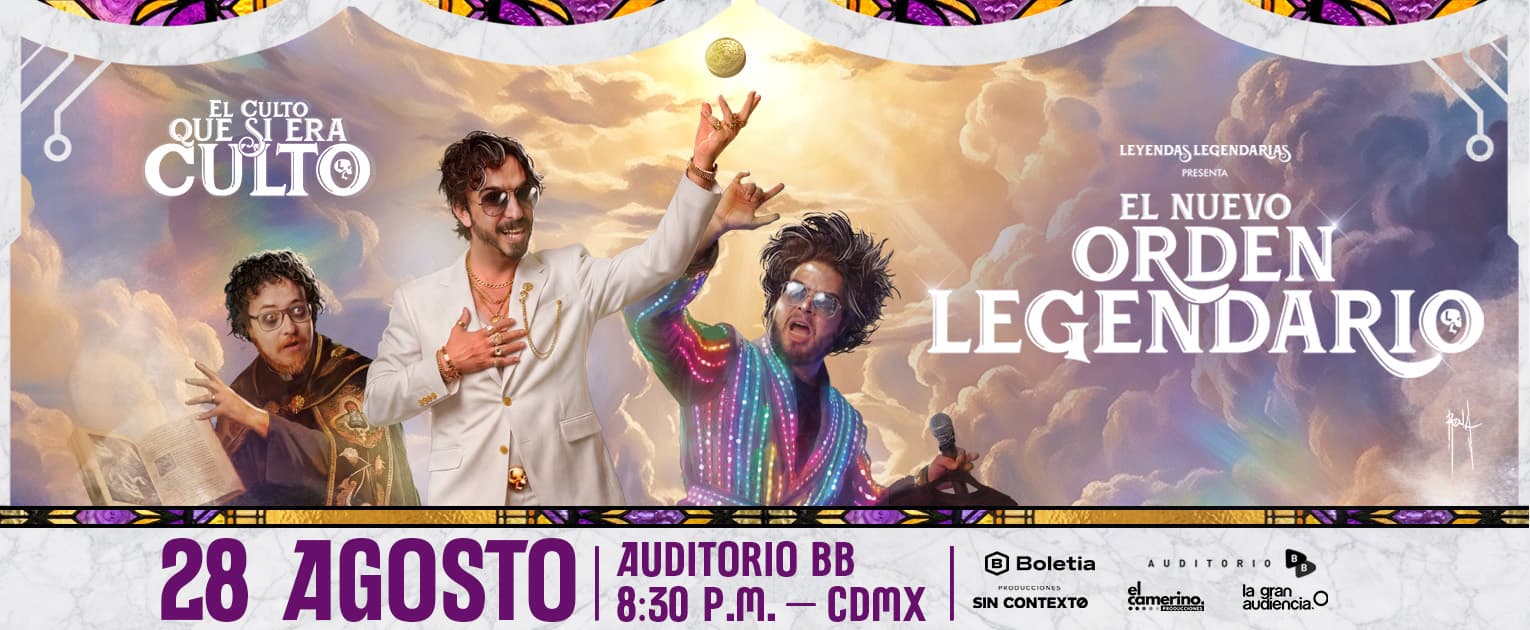 Fondo promocional del evento Leyendas Legendarias presenta: El Nuevo Orden Legendario