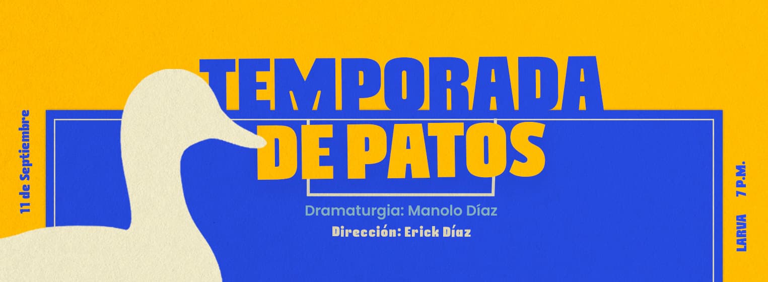 Fondo promocional del evento Temporada de patos
