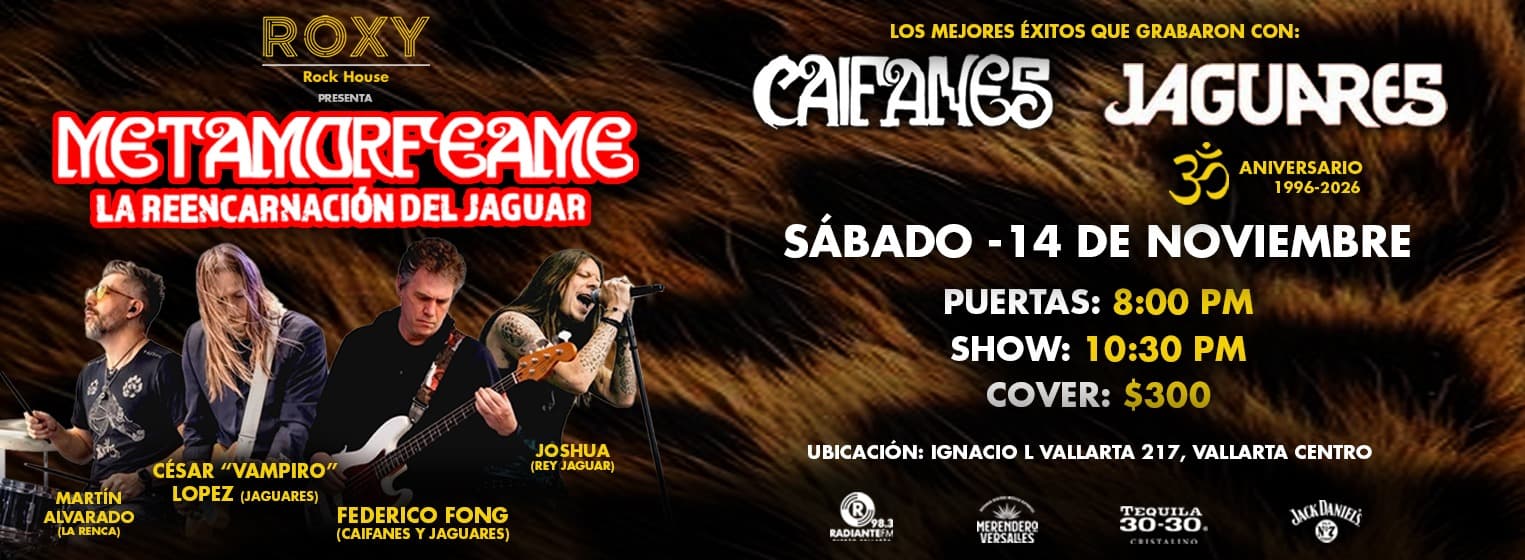 Fondo promocional del evento Metamorfeame