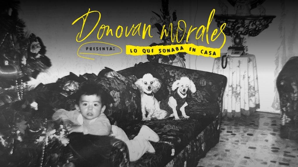 Fondo promocional del evento Donovan Morales