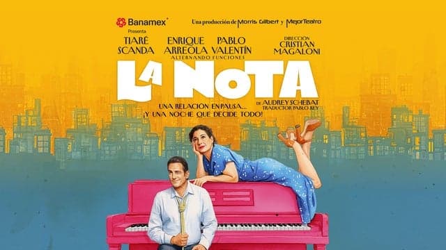 Fondo promocional del evento La Nota