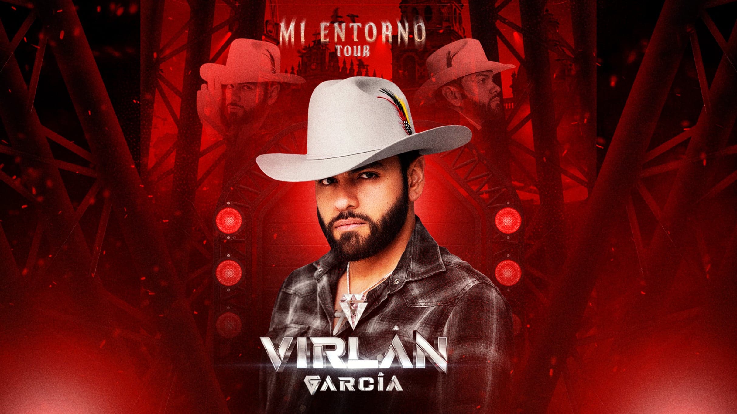 Fondo promocional del evento Virlan Garcia
