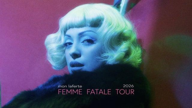 Fondo promocional del evento Mon Laferte