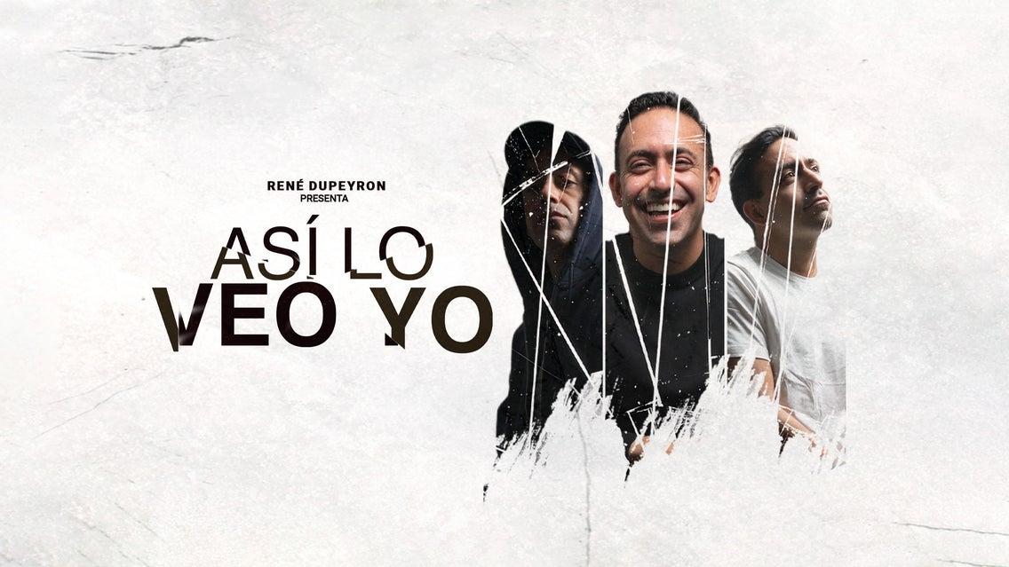 Fondo promocional del evento Así Lo Veo Yo: Monólogo René Dupeyron