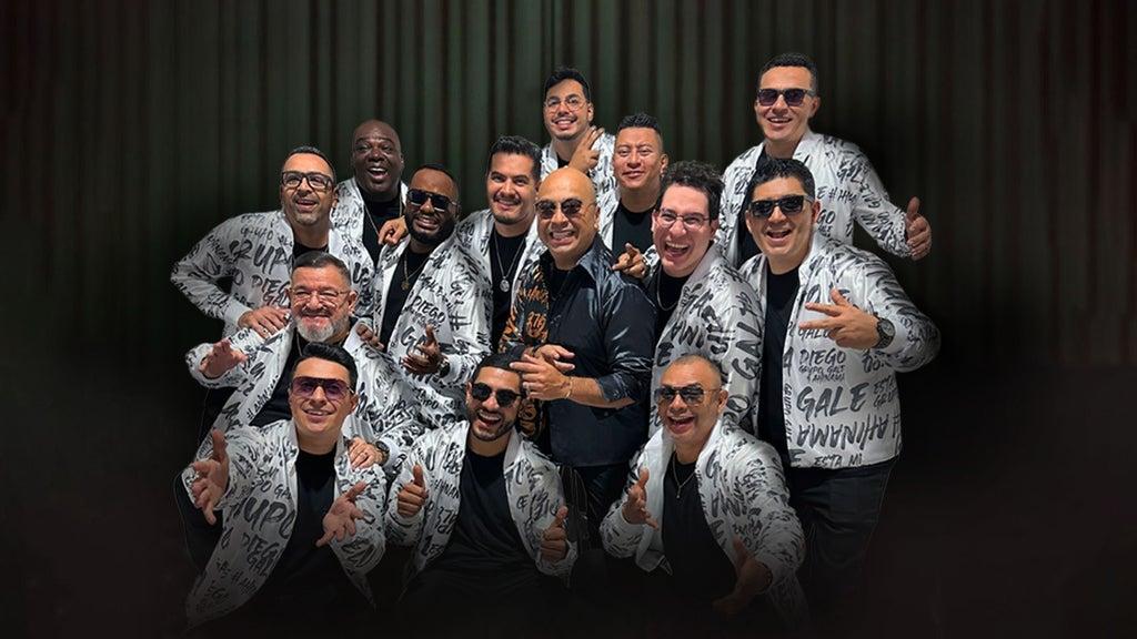 Fondo promocional del evento Grupo Galé - Sentimientos World Tour