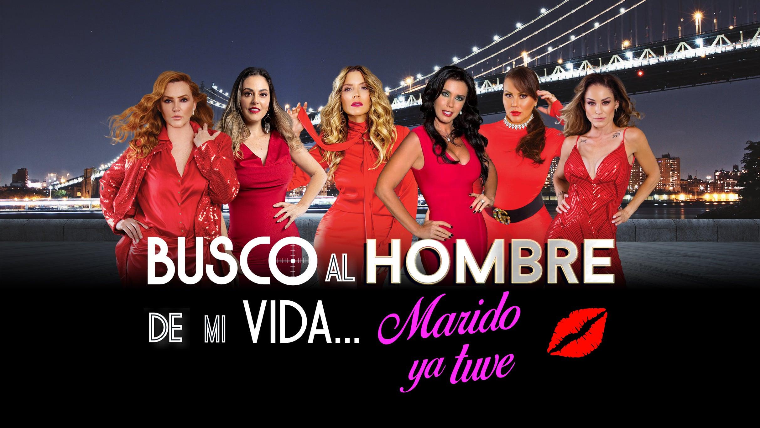 Fondo promocional del evento Busco al hombre de mi vida, marido ya tuve