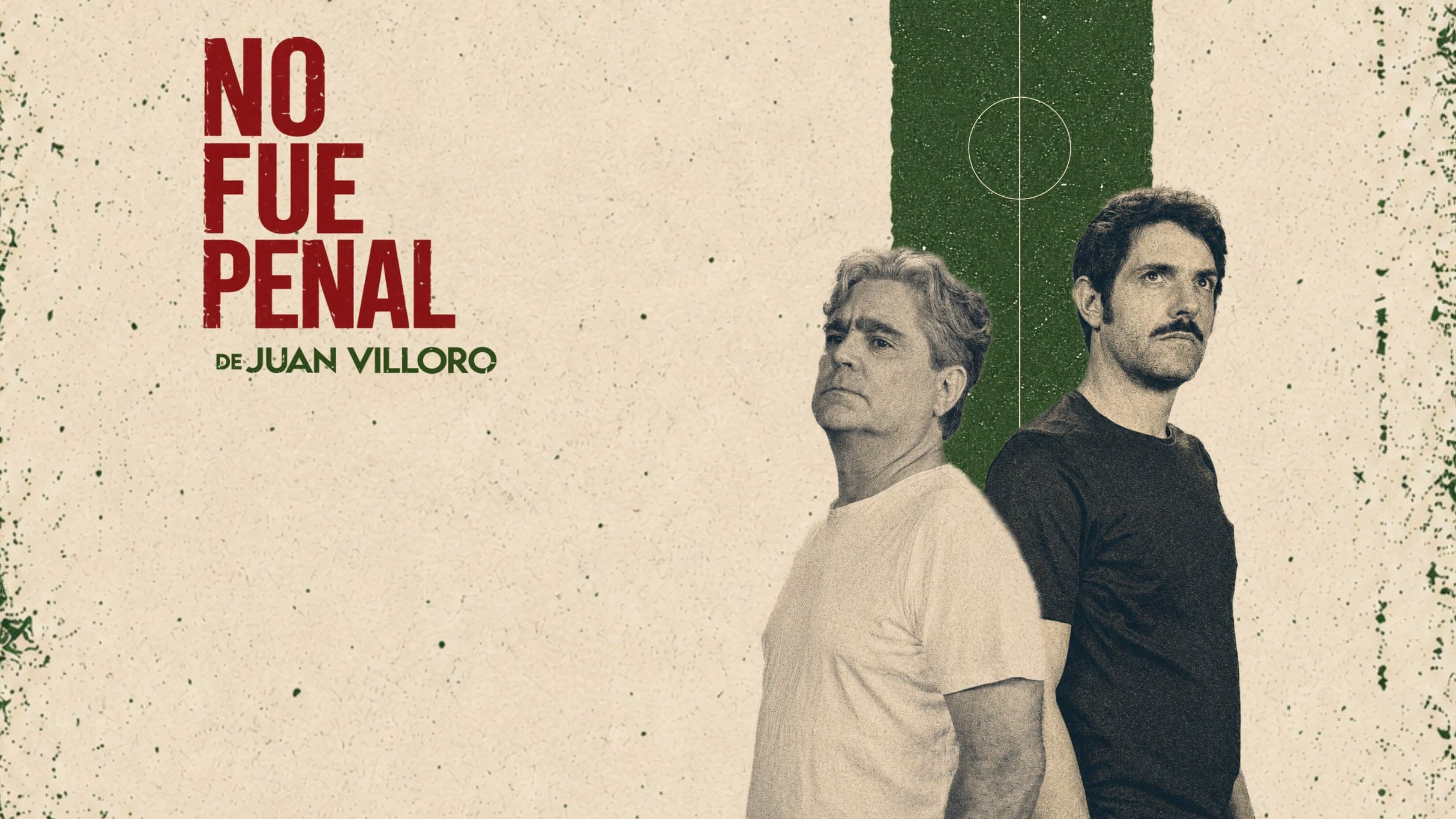 Promotional background for the event No fue penal