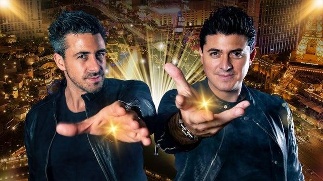 Fondo promocional del evento Magos Joe Y Moy