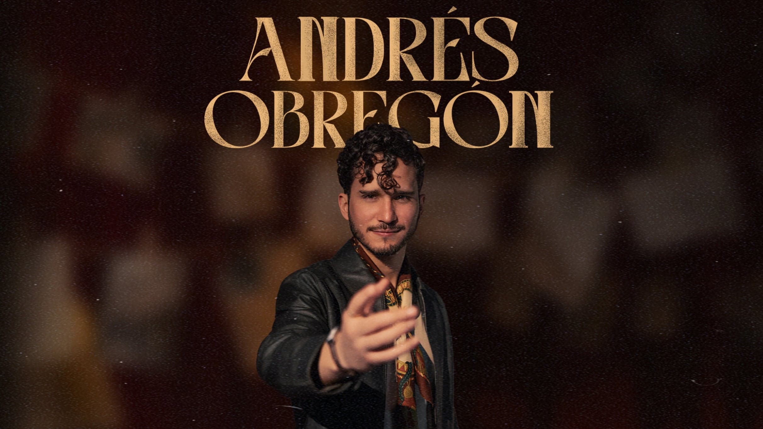 Fondo promocional del evento Andrés Obregón