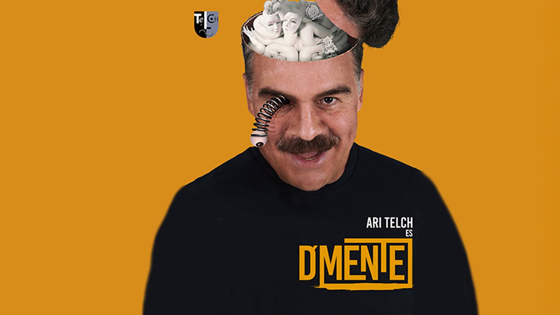 Fondo promocional del evento D Mente con Ari Telch