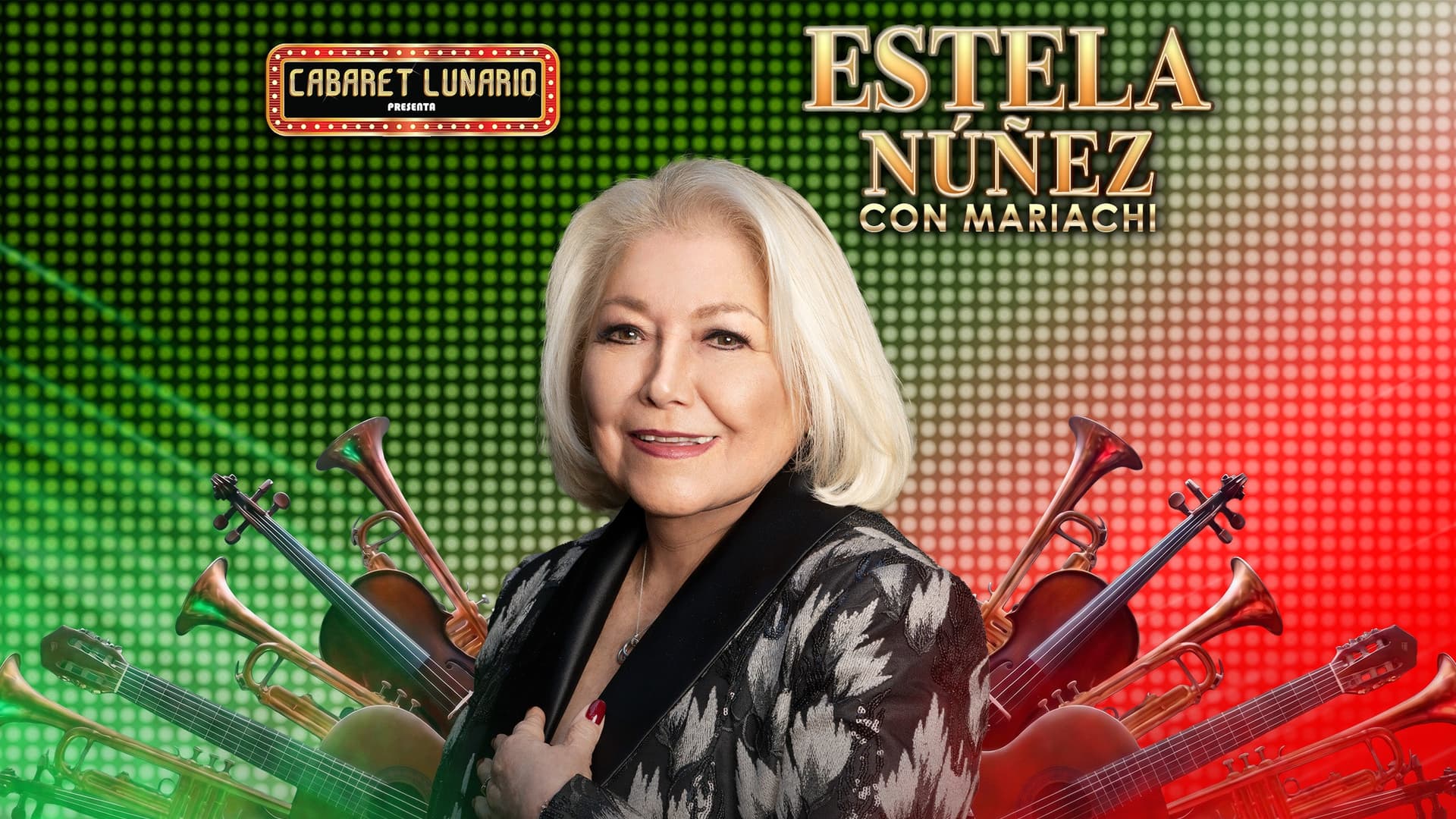 Fondo promocional del evento Cabaret Lunario presenta: Estela Nuñez con orquesta