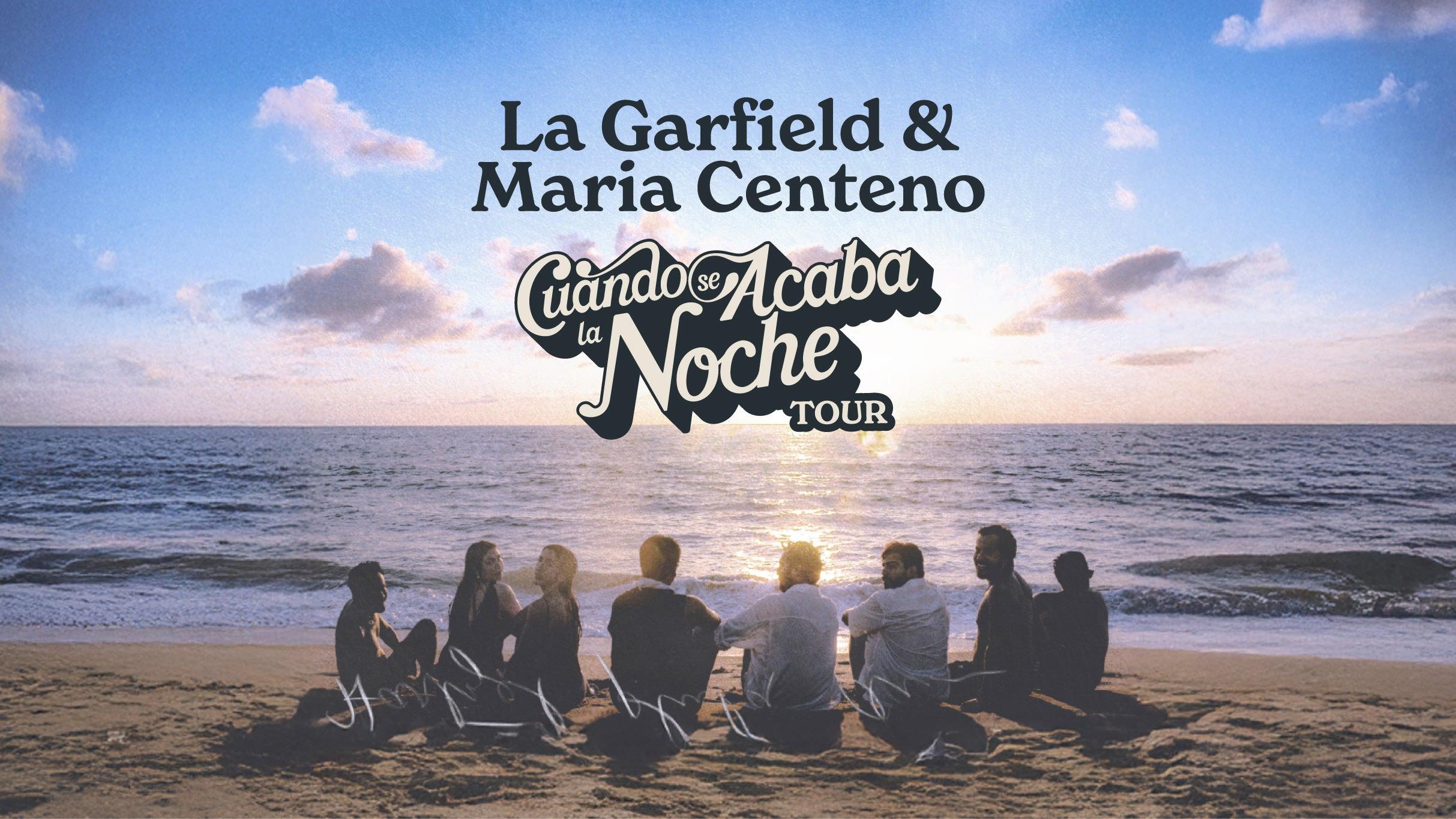 Fondo promocional del evento La Garfield & María Centeno