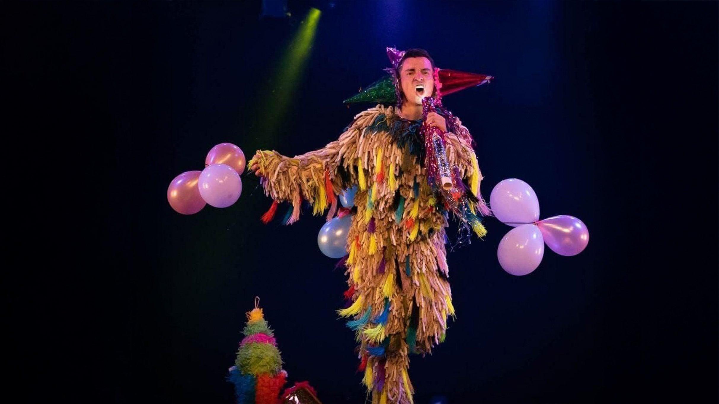 Fondo promocional del evento Piñatas para los Monstruos