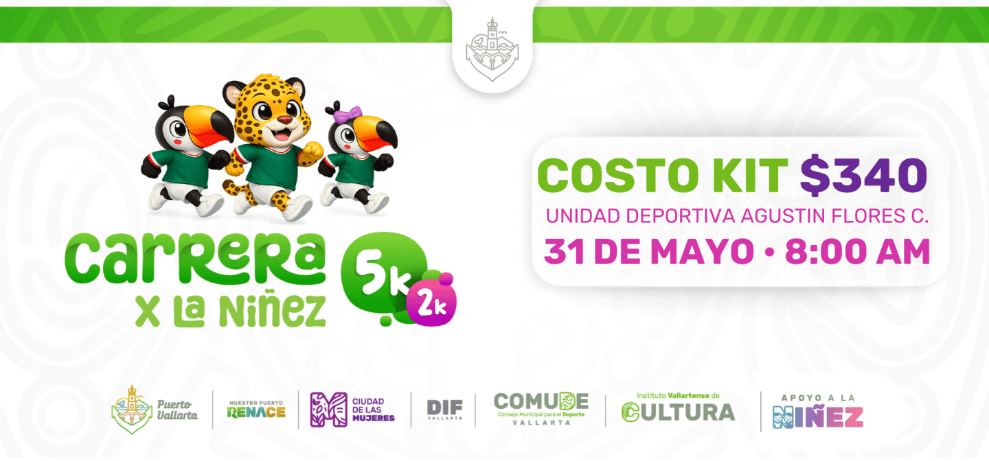 Carrera por la niñez 5k y 2k 2026 en Puerto Vallarta
