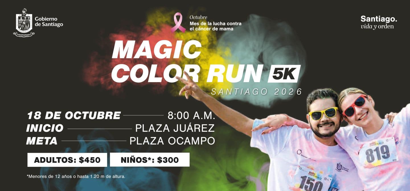 Magic Color Run 5K in Santiago – Weekly Agenda